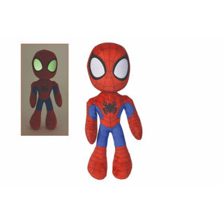 Spidey pluche met oplichtende ogen in donker 25 cm