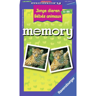 Ravensburger spel memory jonge dieren pocket