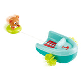 Hape badspeelgoed pullback boot met beer