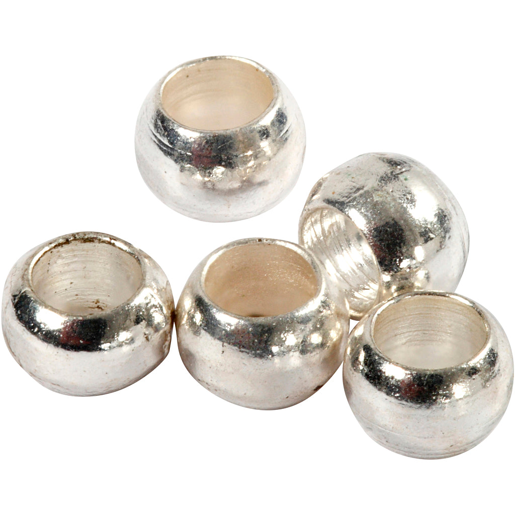 Creativ company knijpkralen, d 2 mm, zilver, 100 stuk 1 doos