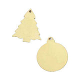 Knutsel houten mini kersthangers