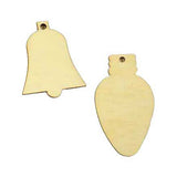Knutsel houten mini kersthangers
