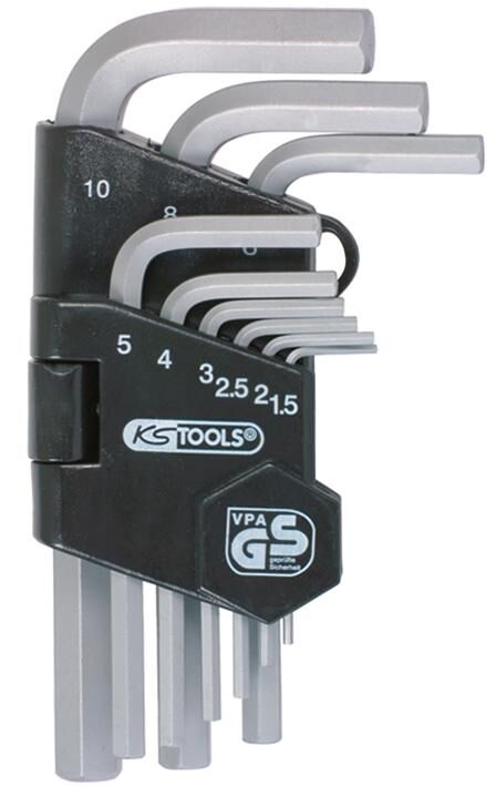 Ks tools ks-tools hoeksleutel set angle wrench set hexagon socket 9 pcs.