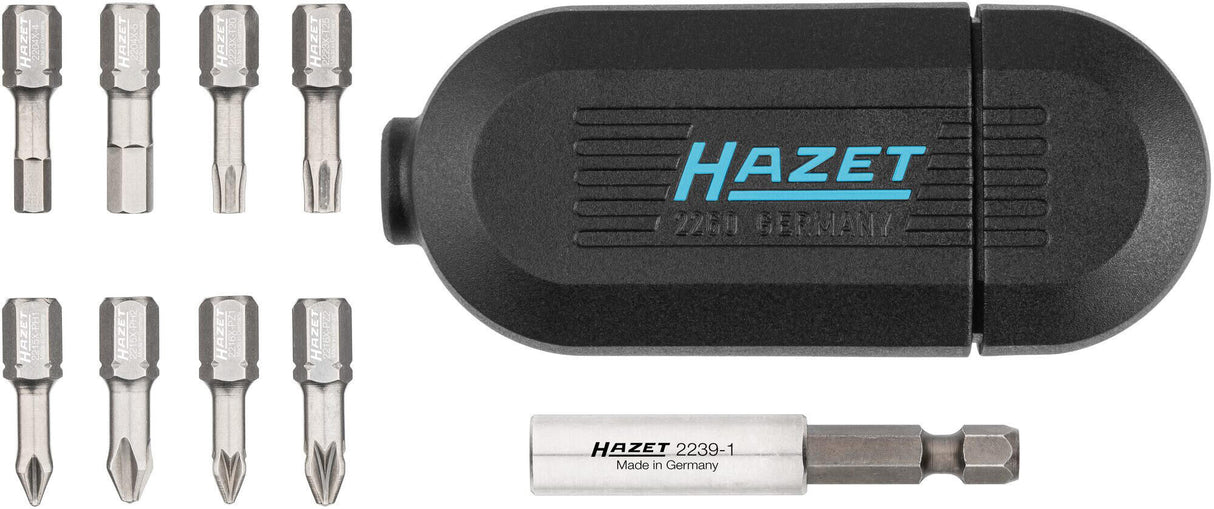 Hazet bitset 2260x 10n bit sets stainless steel m. bracket