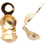 Creativ company kalot, l: 8 mm, d 3 mm, verguld, 20 stuk 1 doos