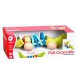 Classic world houten trekdier krokodil