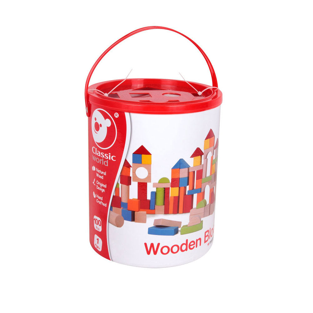Classic world houten blokken, 100dlg.
