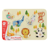 Classic world houten noppenpuzzel wilde dieren, 7st.