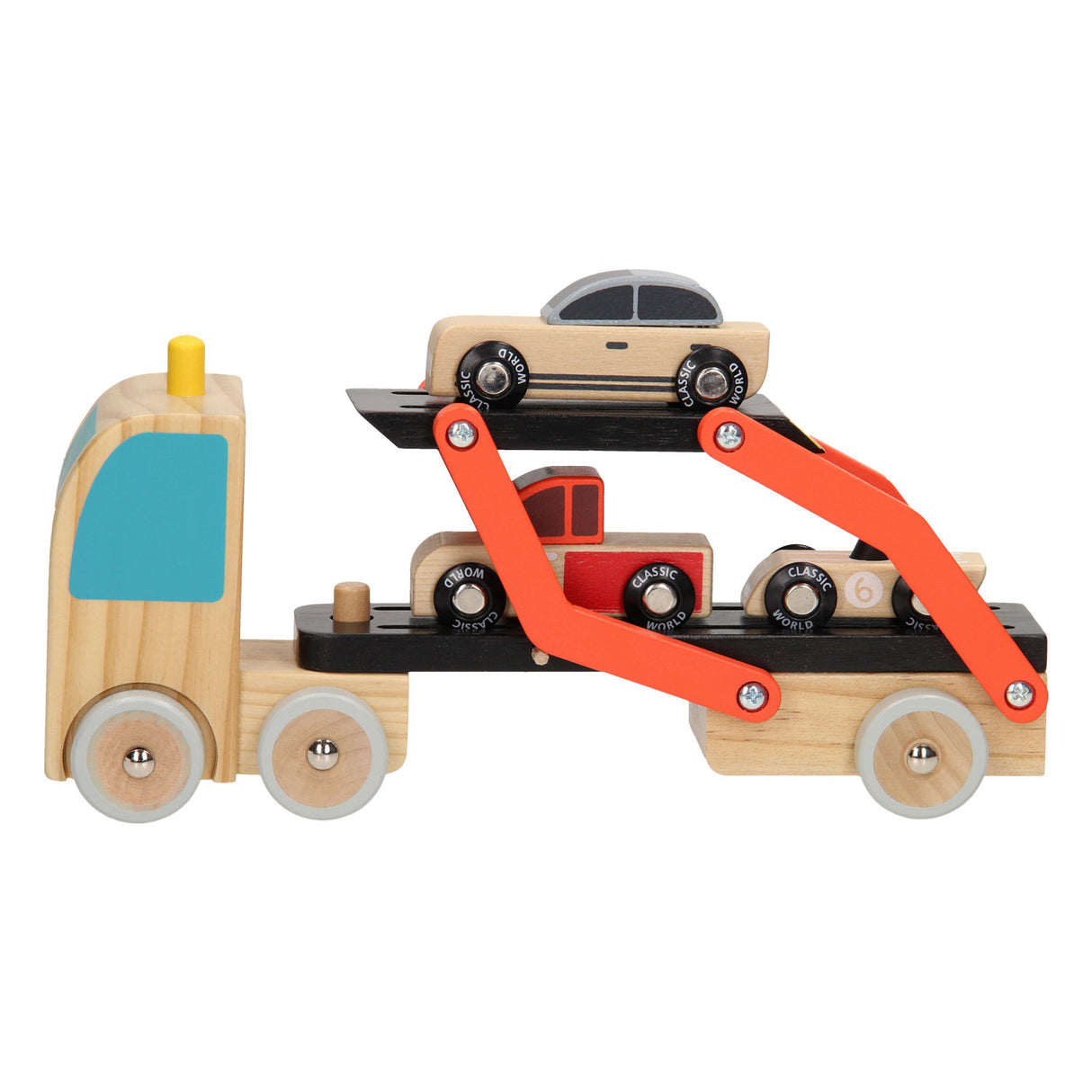 Classic World World Autotransporter met Auto's, 4dlg.