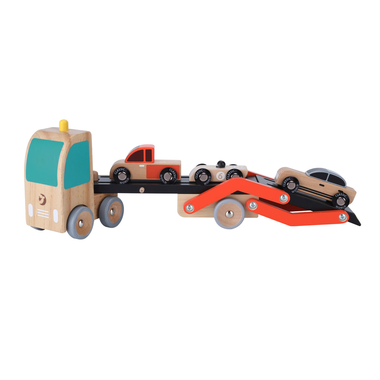 Classic World World Autotransporter met Auto's, 4dlg.
