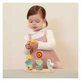 Classic World World Houten Stapel Puzzel Bloementuin, 11dlg.