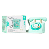 Classic World World Houten Retro Telefoon Turquoise