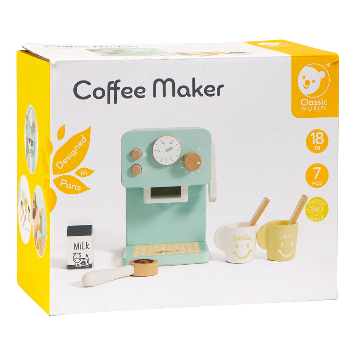 Classic World World Houten Koffiezetapparaat, 7dlg.