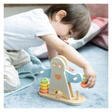Classic world houten hercules weegschaal, 7dlg.