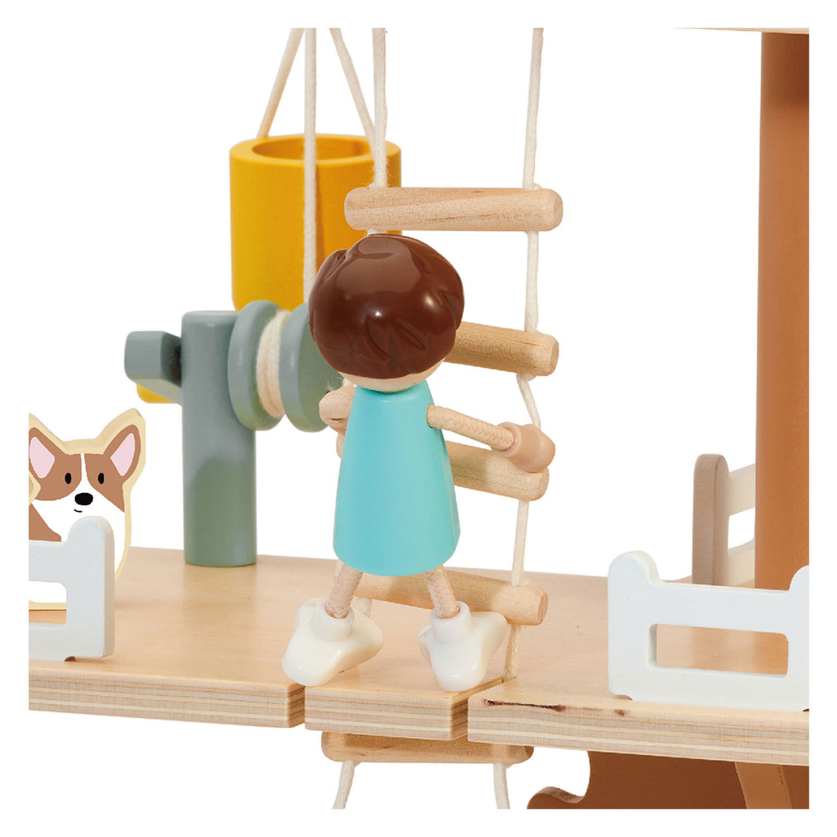Classic World World Houten Poppenhuis Boomhut, 31dlg.