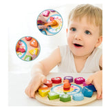 Classic World World Houten Leerklok met Vormen Tic-Tac, 15dlg.