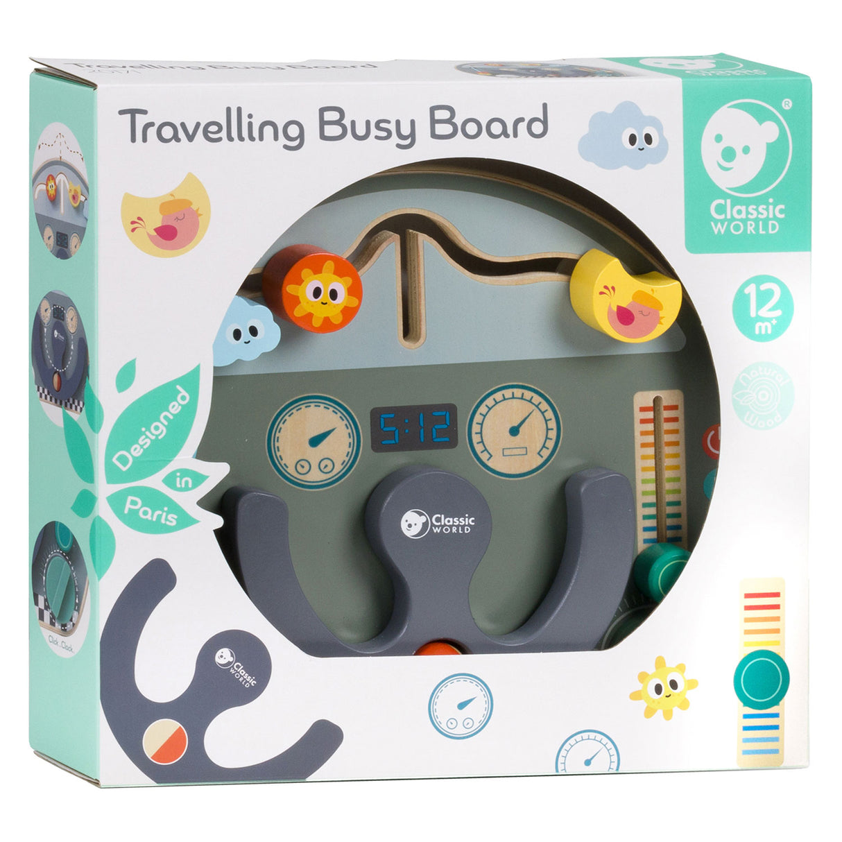 Classic World World Houten Activiteiten Reisbord Verkeer
