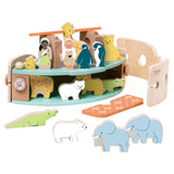 Classic World World Houten Noah's Ark Boot Bouwset met Dieren, 16dlg.