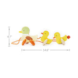 Classic world houten trekfiguur eenden