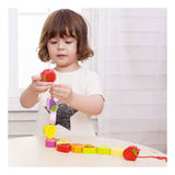 Classic world houten rijgkralen fruit, 13dlg.
