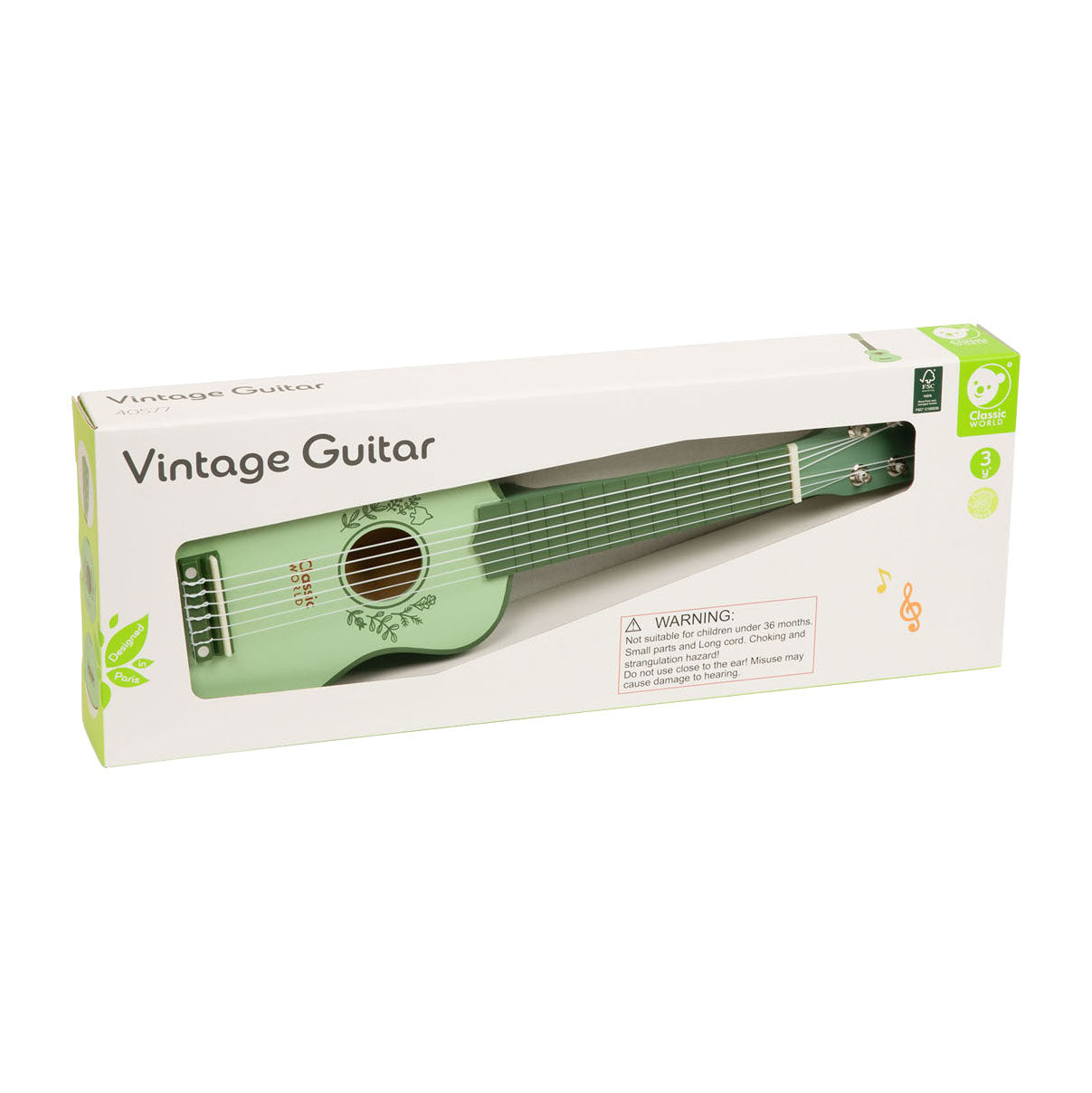 Classic world houten vintage gitaar