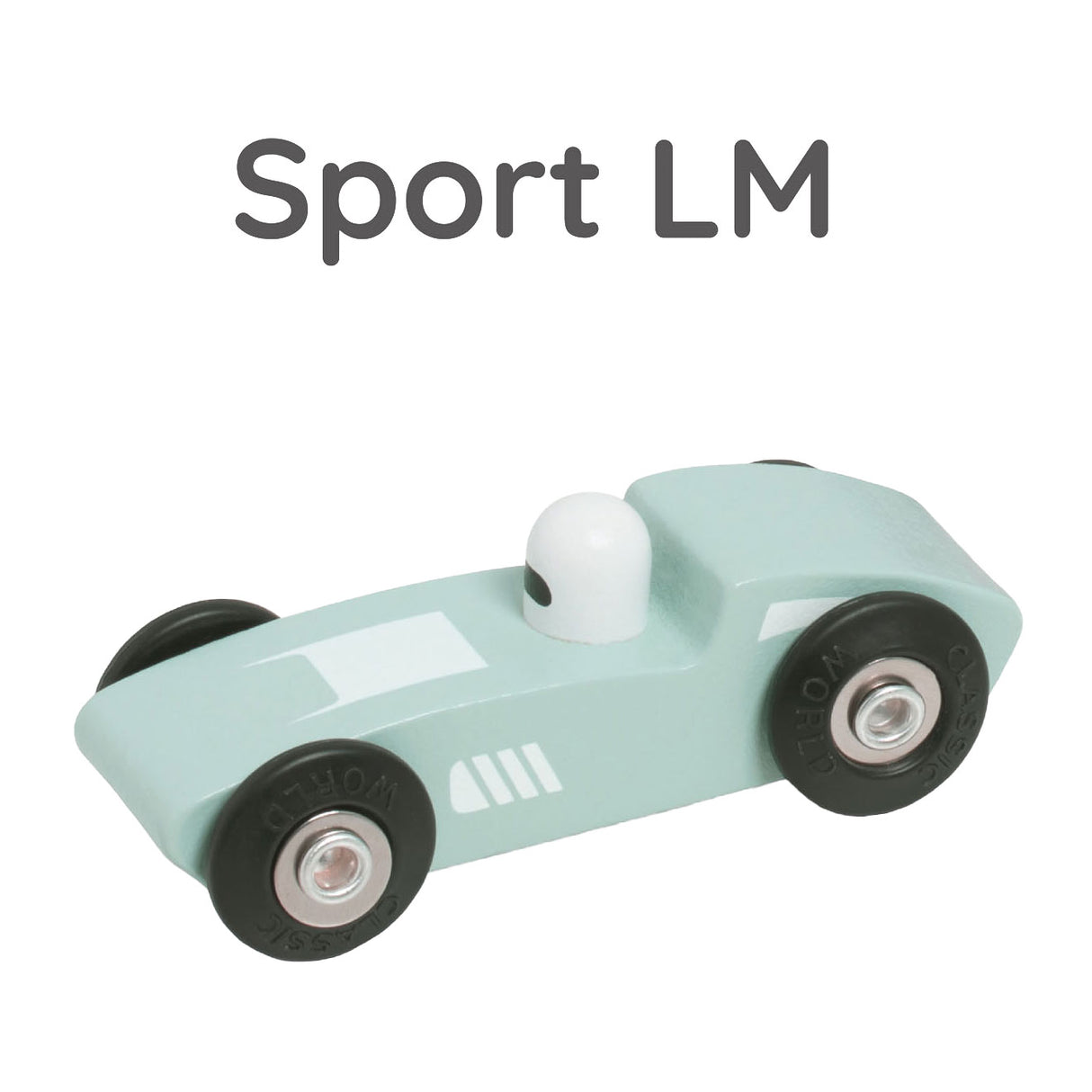 Classic world houten sportauto's set, 3st.