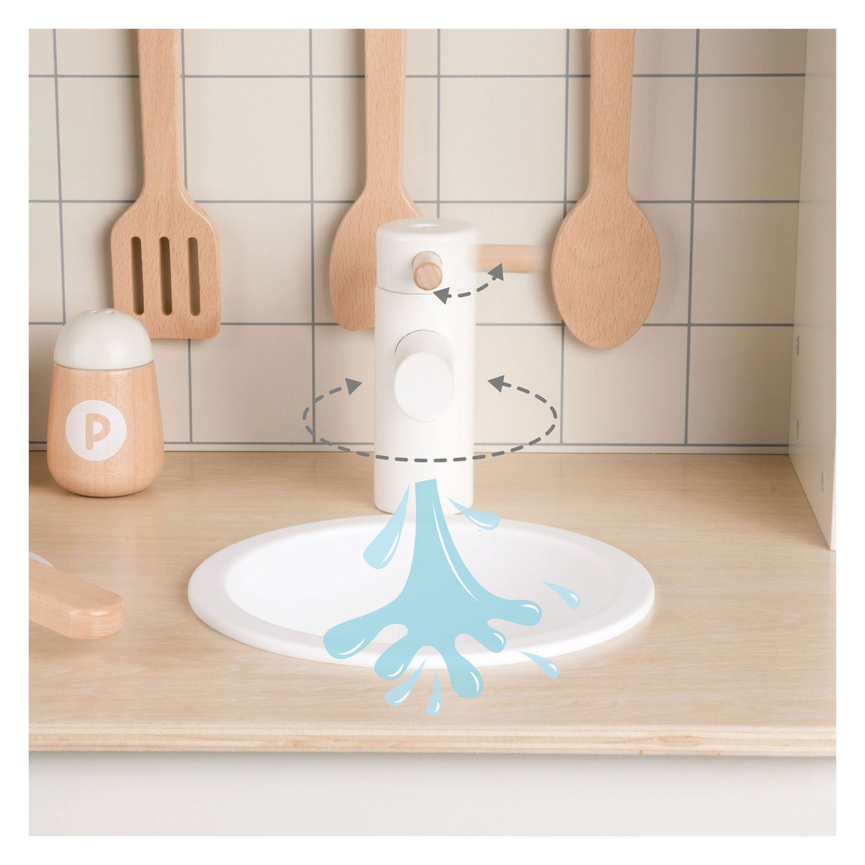 Classic world houten chef's speelkeuken, 11dlg.