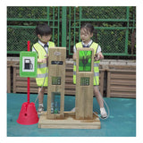 Classic world houten outdoor speel tankstation