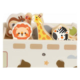 Classic world houten avonturen safari auto vormenstoof, 9dlg.