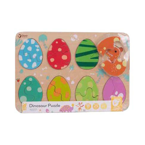 Classic world houten inlegpuzzel dinosaurus, 25st.