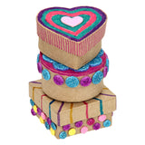 Opbergdoosjes Papier-maché Klein, 6st.