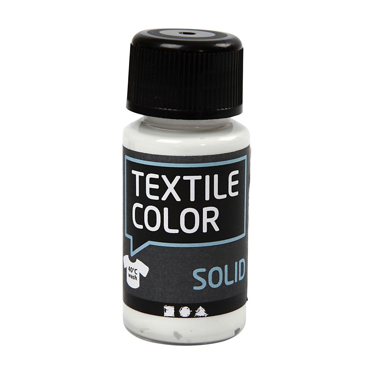 Creativ company dekkende textielverf - wit, 50ml