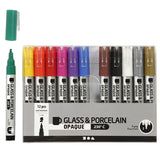 Creativ company glas- porseleinstiften, 12st.