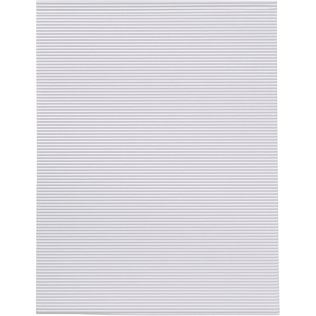 Ribbelkarton Kleur 80gr, 10 Vellen
