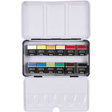Creativ company art aquarelverf, ½-pan, afm 10x15x20 mm, standaardkleuren, 12 kleur 1 doos