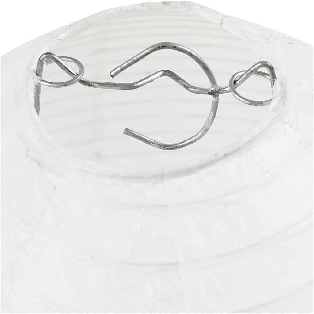 Rijstpapier Lamp Wit Druppel, 27cm