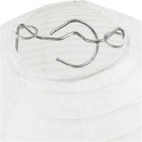 Rijstpapier Lamp Wit Druppel, 27cm