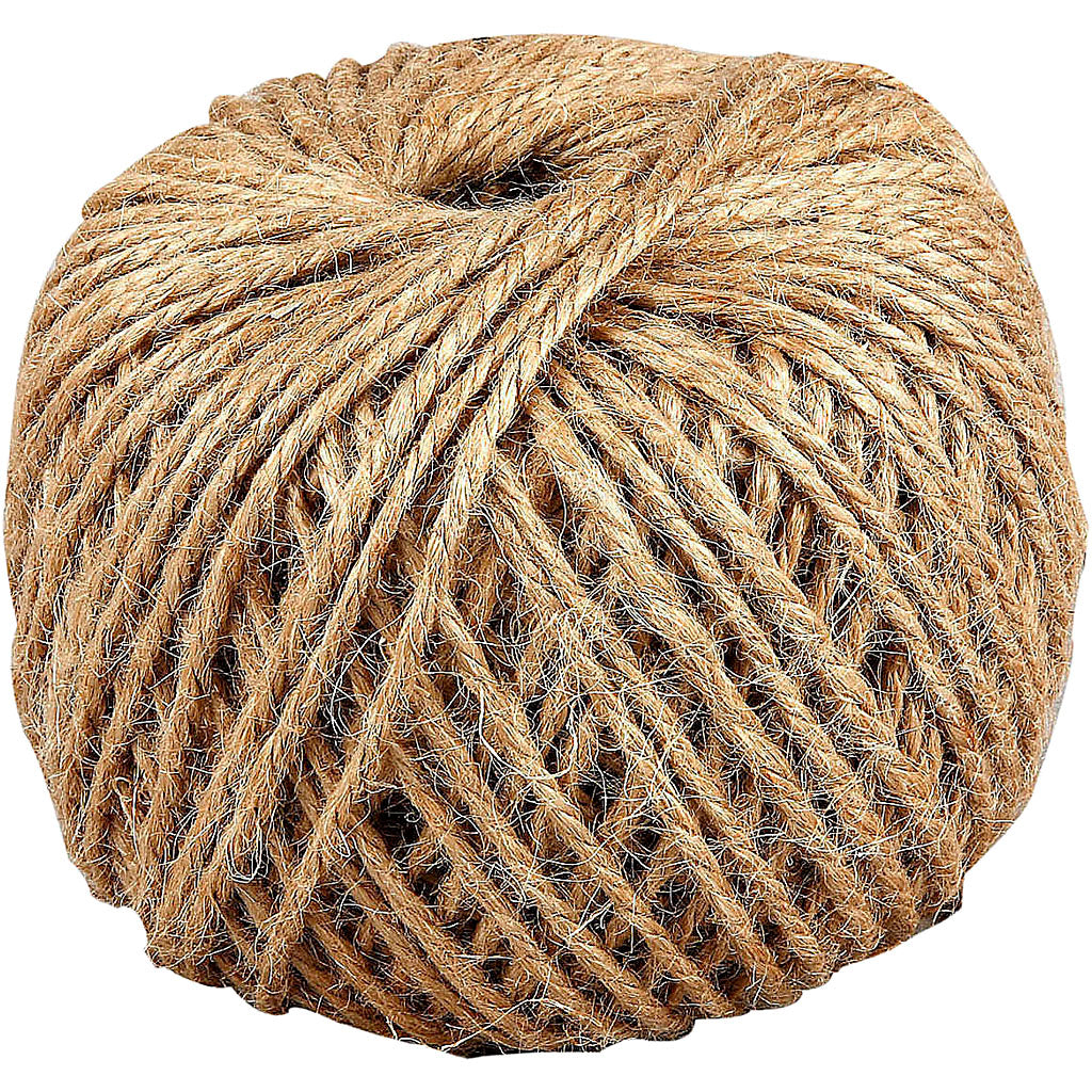Creativ company natuurlijk hennep touw 3mm, 100m
