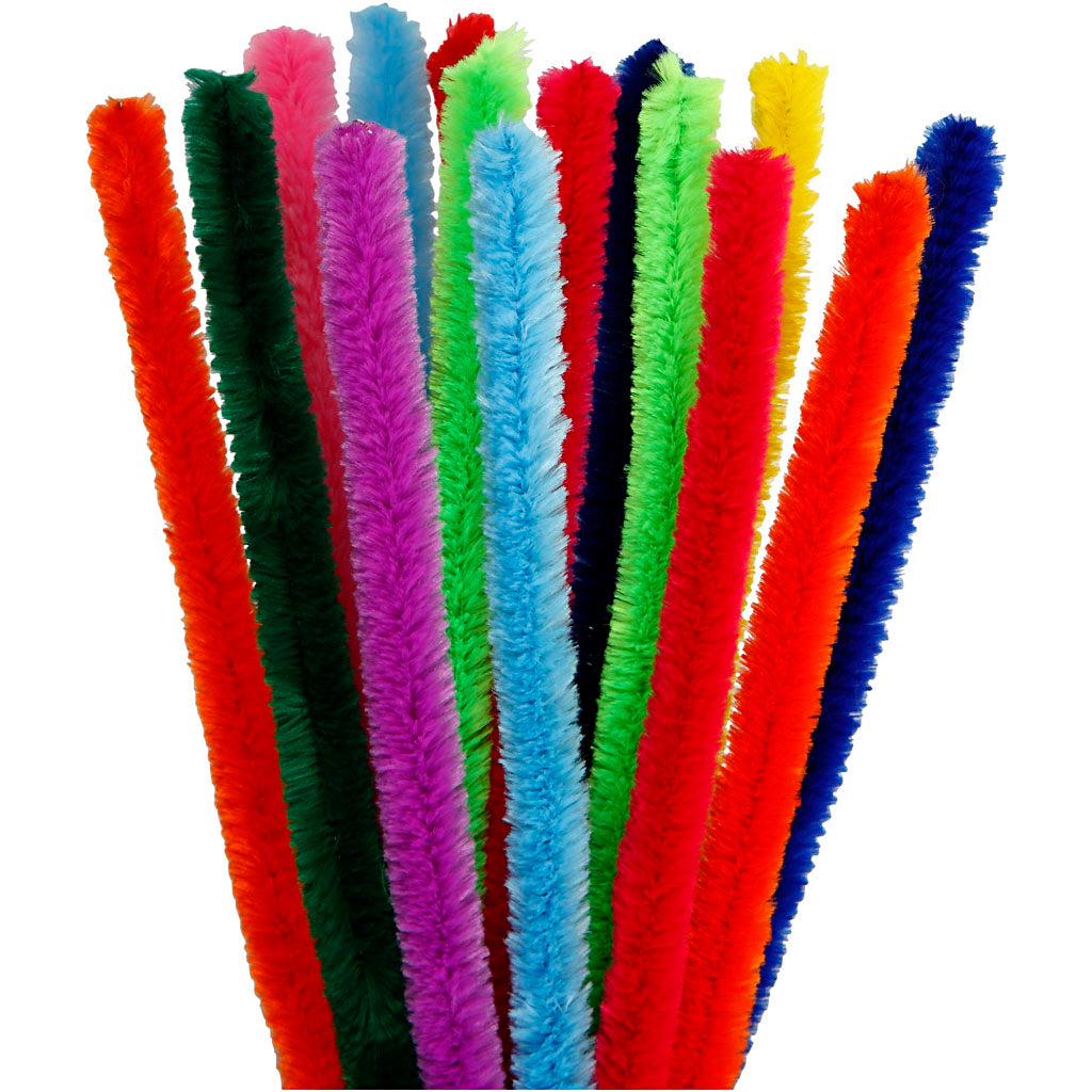 Chenille Draad Kleur 30cm, 15st.