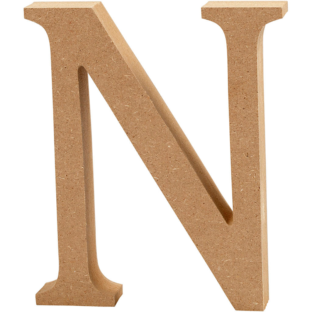 Creativ company letter n mdf 13cm, 1st.