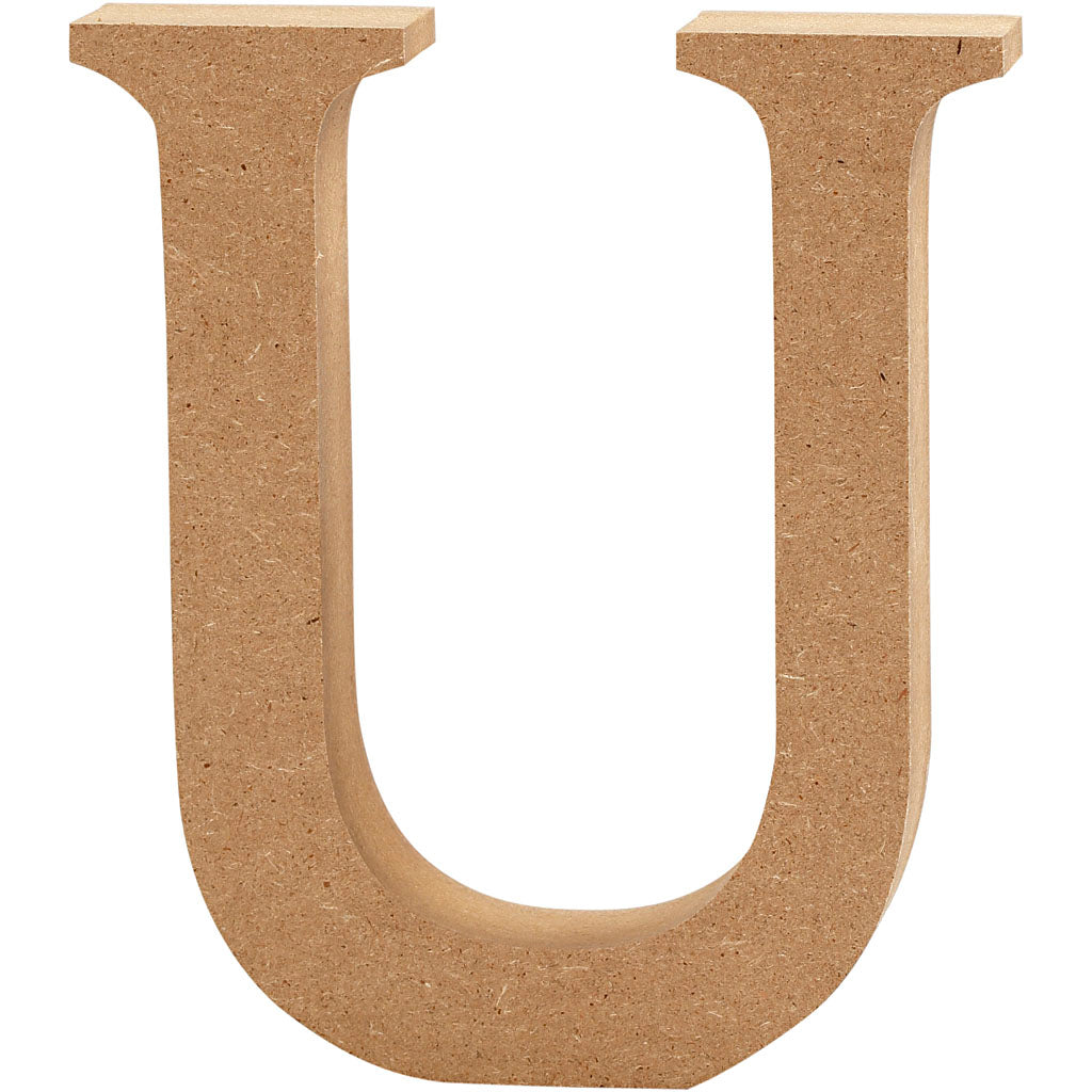 Creativ company letter u mdf 13cm, 1st.