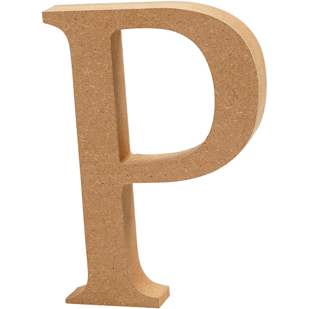 Creativ company letter p mdf 8cm, 1st.