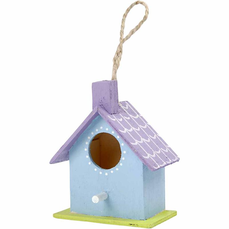 Creativ company vogelhuis hout 7cm, 6st.