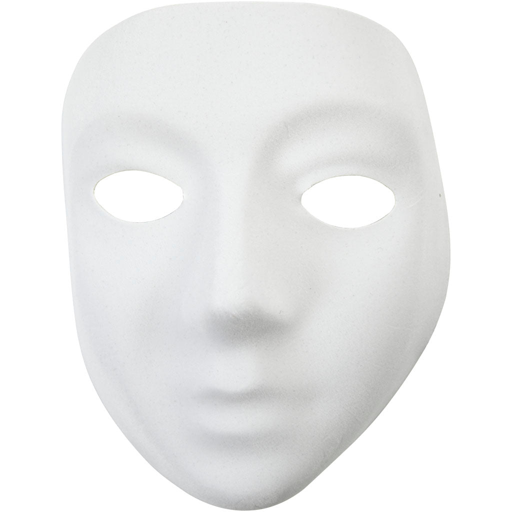 Creativ company masker wit kunststof velour