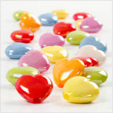 Creativ company hart kralen, afm 15x15 mm, gatgrootte 3 mm, ca. 700 stuk, diverse kleuren, 465 gr, 700 ml 1 doosje