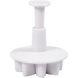 Creativ company uitsteekvormen met stempel, bloem, d 2,3+2,8+3,6+4,4 cm, wit, 4 stuk 1 doos