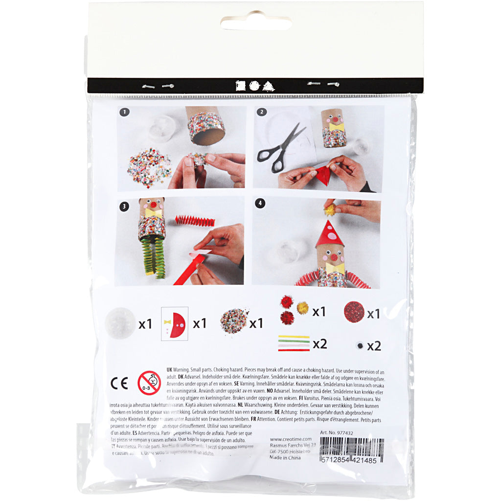 Creativ company mini creative kit toiletrol clown