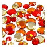 Creativ company strasstenen, rond, afm 6+9+12 mm, rode harmonie, 360 stuk 1 doos