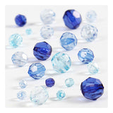 Creativ company facetkralen mix blauw harmonie, 45 gram