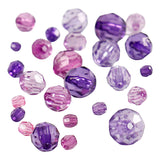 Creativ company facetkralen mix paars, 45 gram